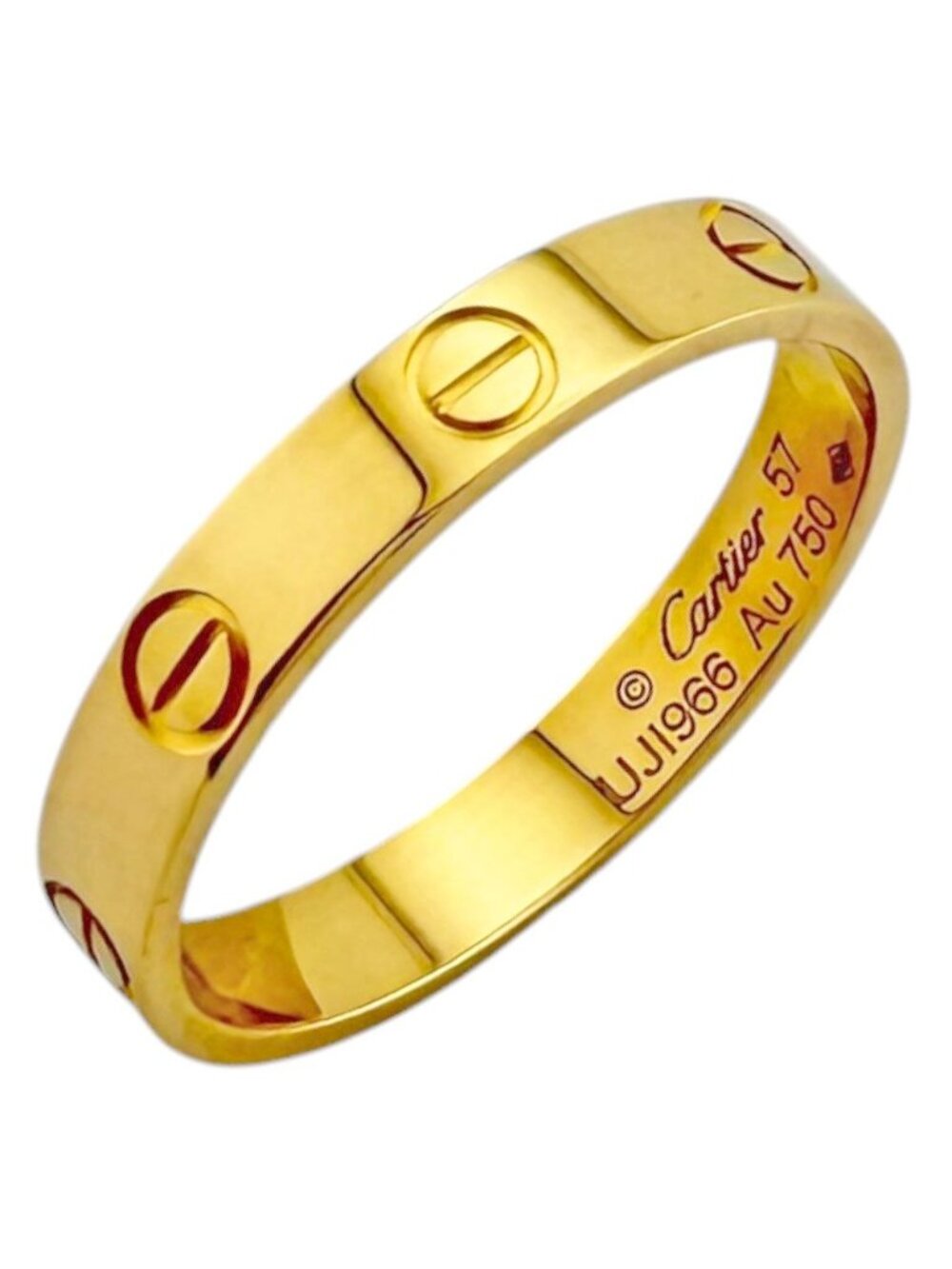 Cartier Mini Love Ring 18k Yellow Gold